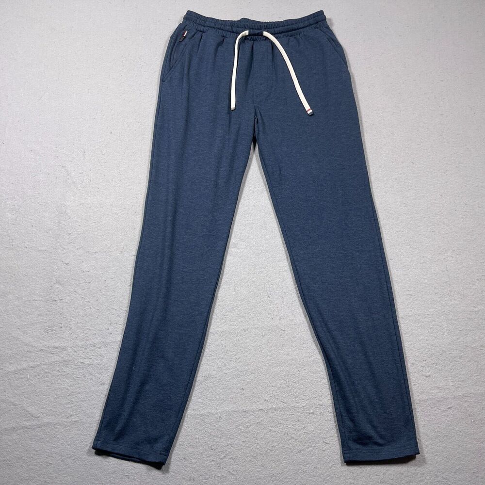 Four Laps Athletic Track Jogger Mens Small Blue Zip Pockets Drawstring